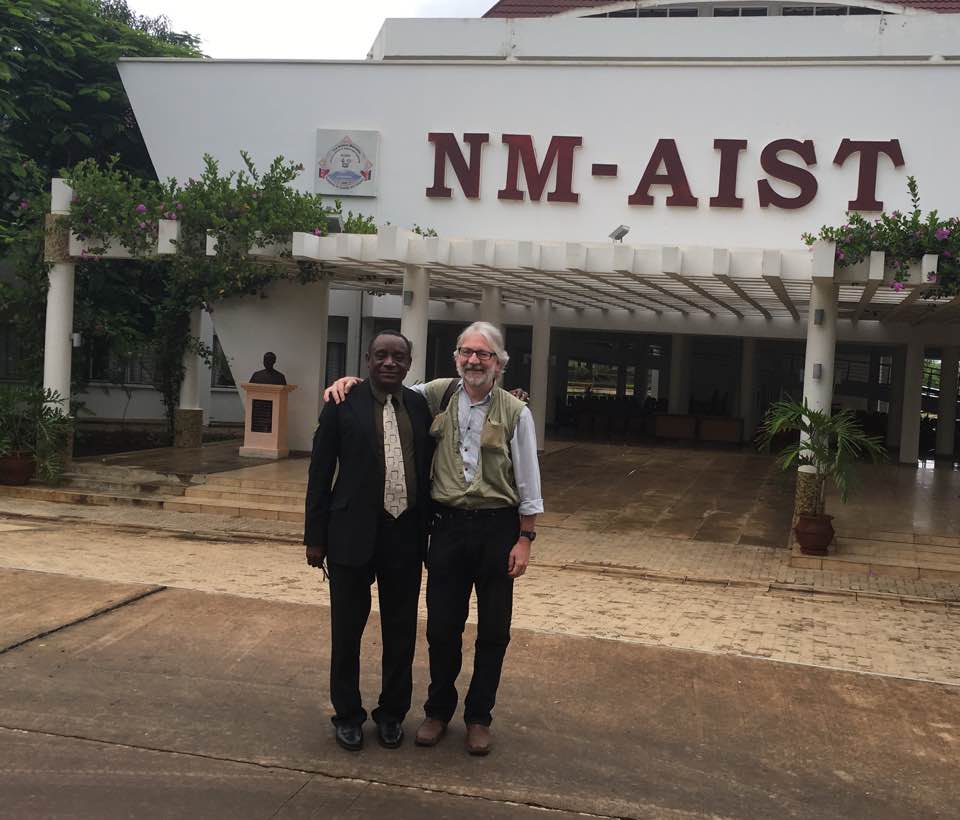 Ken with former deputy VC of NM-AIST Professor Ndakidemi